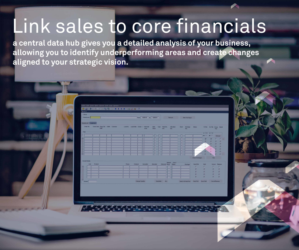 screenshot of Gaina Core ERP System